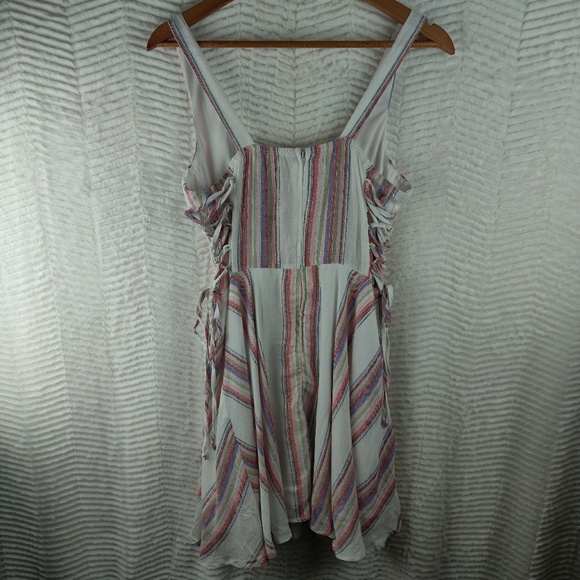 Charlotte Russe Pink and White Striped Dress Sz M - Picture 6 of 7